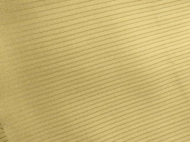 平和屋着物＊夏物　色無地　駒絽　芥子色　正絹　逸品　CABK9396th
