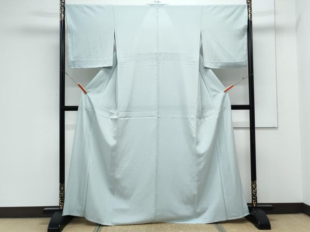 平和屋着物＊夏物　色無地　絽　千種鼠色　正絹　逸品　CABK9400th