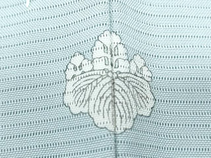 平和屋着物＊夏物　色無地　絽　千種鼠色　正絹　逸品　CABK9400th