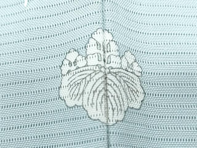 平和屋着物＊夏物　色無地　絽　千種鼠色　正絹　逸品　CABK9400th