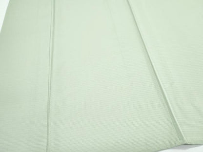 平和屋着物＊夏物　色無地　絽　若葉色　正絹　逸品　CABK9401th