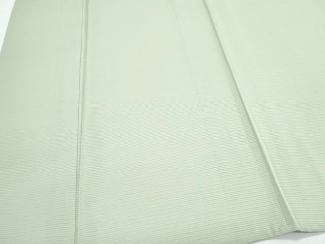 平和屋着物＊夏物　色無地　絽　若葉色　正絹　逸品　CABK9401th