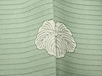 平和屋着物＊夏物　色無地　絽　若葉色　正絹　逸品　CABK9401th