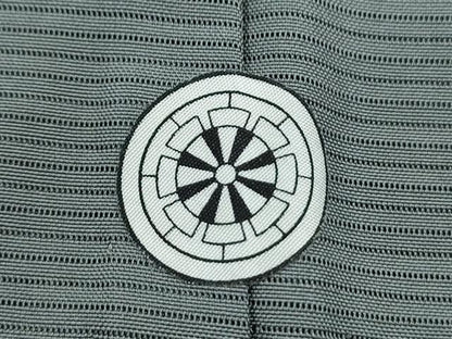 平和屋着物＊夏物　色無地　絽　墨色　正絹　逸品　CABK9402th