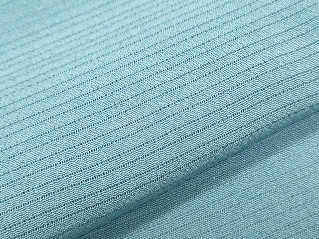 平和屋着物＊夏物　色無地　絽縮緬　瓶覗色　正絹　逸品　CABK9404th