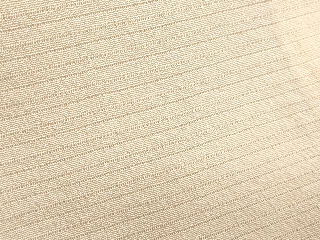 平和屋着物＊夏物　色無地　絽縮緬　肌色　五泉　反端付き　正絹　逸品　CABK9405th