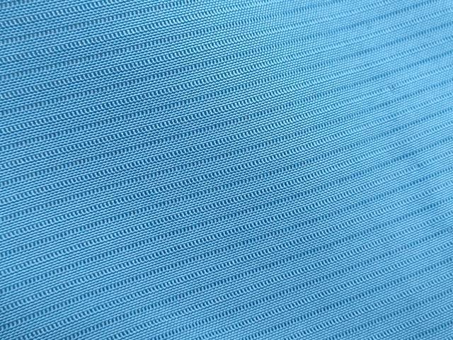 平和屋着物＊夏物　色無地　絽　薄群青色　正絹　逸品　CABK9406th