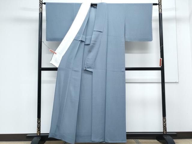 平和屋着物＊夏物　色無地　絽縮緬　薄花色　正絹　逸品　CABK9408th