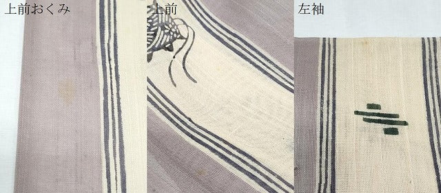 平和屋着物＊夏物　訪問着　紗紬　型染め　吉祥間道　正絹　逸品　CABK9411th