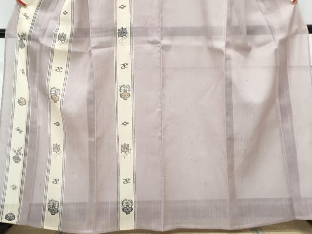 平和屋着物＊夏物　訪問着　紗紬　型染め　吉祥間道　正絹　逸品　CABK9411th