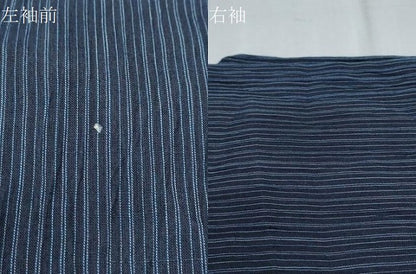 平和屋着物＊夏物　本場小千谷ちぢみ　縞　杉山織物謹製　証紙付き　麻　逸品　CABK9412th
