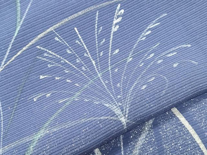 平和屋着物＊夏物　訪問着　絽　地紙草花紋　金彩　正絹　逸品　CABK9413th