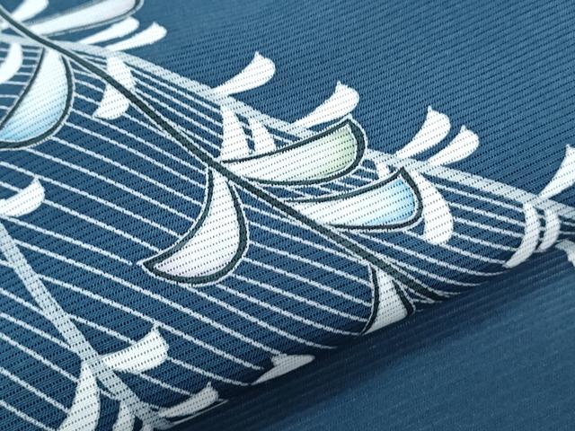 平和屋着物＊夏物　訪問着　絽　扇面舞花文　正絹　逸品　CABK9414th