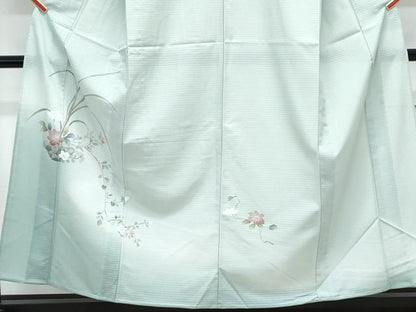 平和屋着物＊夏物　訪問着　絽　草花文　暈し染め　洗える着物　CABK9419th
