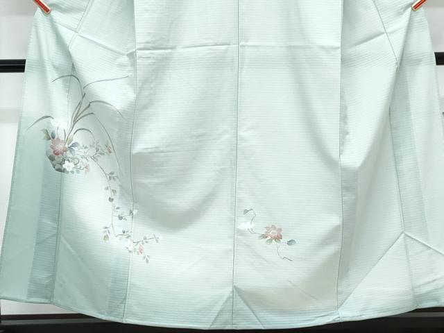 平和屋着物＊夏物　訪問着　絽　草花文　暈し染め　洗える着物　CABK9419th