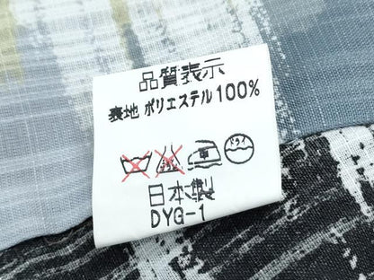平和屋着物＊夏物　小紋　紗　とんぼ　洗える着物　CABK9421th