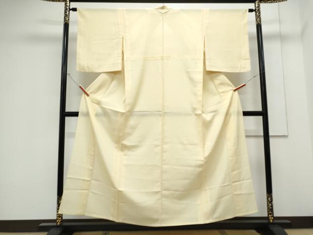 平和屋着物＊夏物　色無地　絽　蜂蜜色　正絹　逸品　CABK9432th