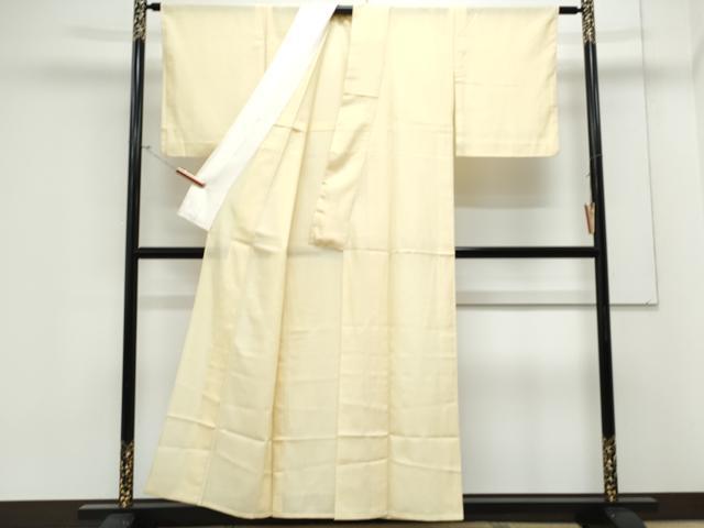 平和屋着物＊夏物　色無地　絽　蜂蜜色　正絹　逸品　CABK9432th