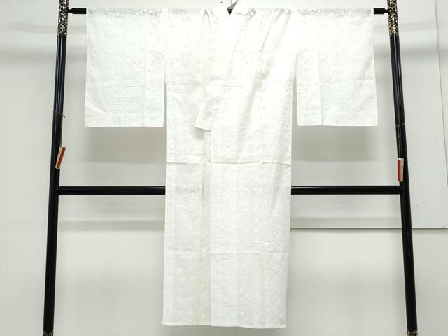 平和屋着物＊夏物　長襦袢　総レース　草花文　胡粉色　CABK9437th