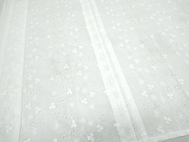 平和屋着物＊夏物　長襦袢　総レース　草花文　胡粉色　CABK9437th