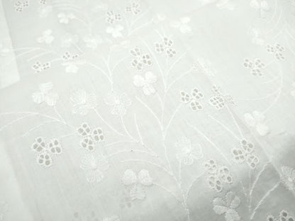 平和屋着物＊夏物　長襦袢　総レース　草花文　胡粉色　CABK9437th
