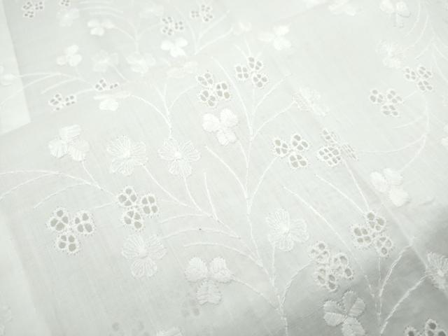 平和屋着物＊夏物　長襦袢　総レース　草花文　胡粉色　CABK9437th