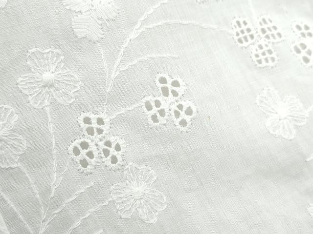 平和屋着物＊夏物　長襦袢　総レース　草花文　胡粉色　CABK9437th
