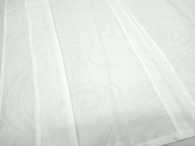 平和屋着物＊夏物　長襦袢　流水紋紗　生成り色　麻　逸品　CABK9440th