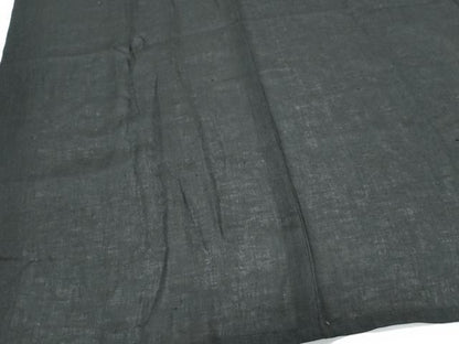 平和屋着物＊夏物　長襦袢　紗　暗黒色　黒地　麻　逸品　CABK9441th