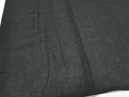 平和屋着物＊夏物　長襦袢　紗　暗黒色　黒地　麻　逸品　CABK9441th