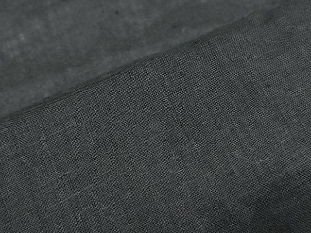 平和屋着物＊夏物　長襦袢　紗　暗黒色　黒地　麻　逸品　CABK9441th