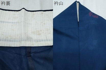 平和屋着物＊夏物　小紋　紗　草花文　正絹　逸品　CABK9454th