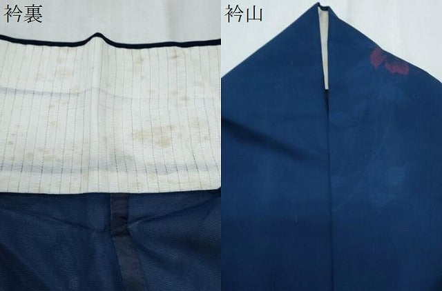 平和屋着物＊夏物　小紋　紗　草花文　正絹　逸品　CABK9454th