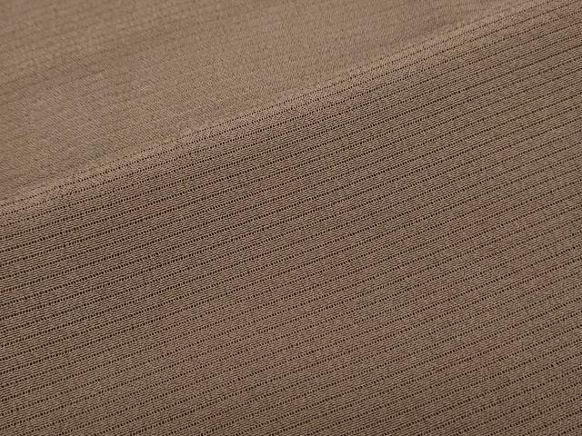 平和屋着物＊夏物　色無地　絽縮緬　焦茶色　正絹　逸品　CABK9455th