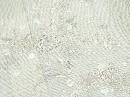 平和屋着物＊夏物　中国三大刺繍　スワトウ刺繍　総刺繍　訪問着　変わり絽　辻が花　暈し染め　正絹　逸品　CABK9460th