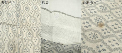 平和屋着物＊夏物　上布　立涌文　麻　逸品　CABK9543th