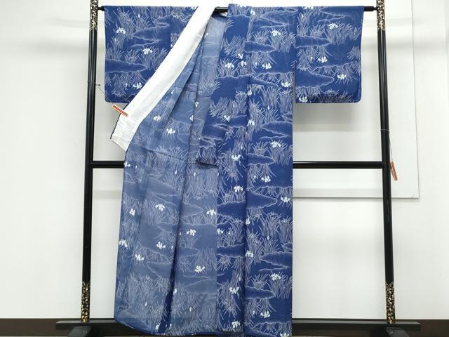 平和屋着物＊夏物　小紋　絽　草花文　正絹　逸品　未使用　CABK9545th