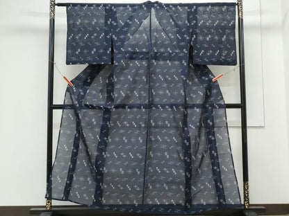 平和屋着物＊夏物　本場琉球絣　夏琉球　正絹　逸品　CABK9548th