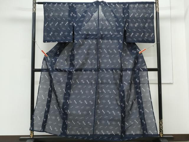 平和屋着物＊夏物　本場琉球絣　夏琉球　正絹　逸品　CABK9548th