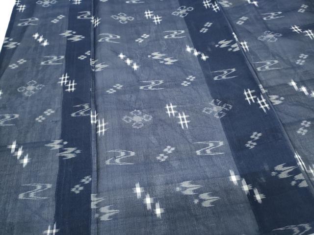 平和屋着物＊夏物　本場琉球絣　夏琉球　正絹　逸品　CABK9548th