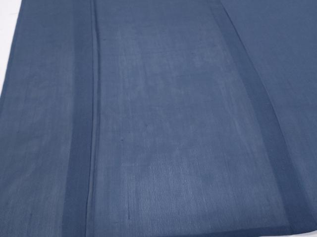 平和屋着物＊夏物　色無地　紗　留紺色　正絹　逸品　CABK9554th