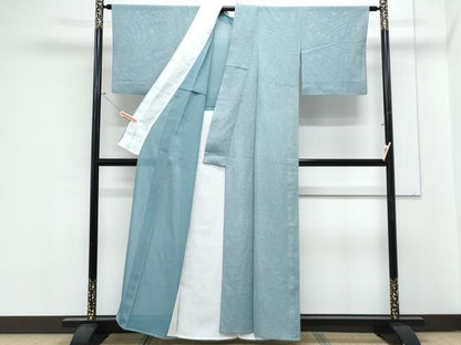 平和屋着物＊夏物　小紋　絽　霞文　正絹　逸品　CABK9558th