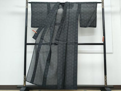 平和屋着物＊夏物　本場大島紬　夏大島　舞花文　正絹　逸品　未使用　CABK9559th