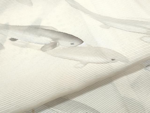 平和屋着物＊夏物　訪問着　絽　手描き　魚　正絹　逸品　CABK9563th