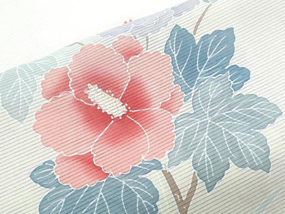 平和屋着物＊夏物　訪問着　絽　枝花文　暈し染め　正絹　逸品　CABK9564th