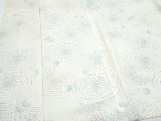 平和屋着物＊夏物　小紋　絽　水玉　ロング丈　正絹　逸品　CABK9566th