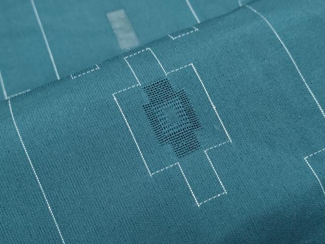 平和屋着物＊夏物　小紋　紗　抽象文様　正絹　逸品　未使用　CABK9568th