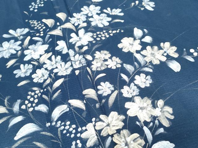 平和屋着物＊夏物　訪問着　絽　草花文　正絹　逸品　CABK9576th