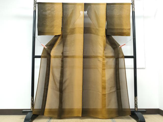 平和屋着物＊夏物　小紋　紗　霞文　銀座越後屋扱い　正絹　逸品　未使用　CABK9594th