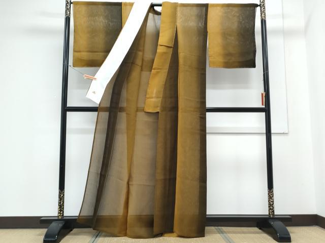平和屋着物＊夏物　小紋　紗　霞文　銀座越後屋扱い　正絹　逸品　未使用　CABK9594th